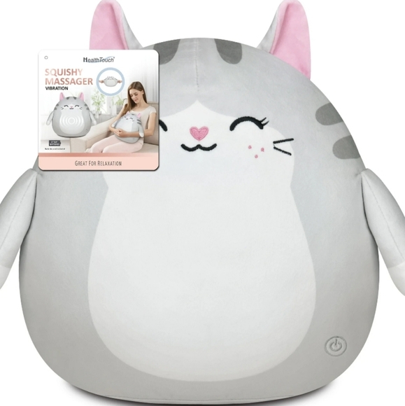Health Touch Squishy Massager Grey Cat - Picture 3 of 4